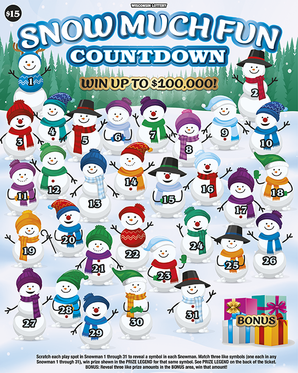 SNOW MUCH FUN COUNTDOWN (2722) Image of SNOW MUCH FUN COUNTDOWN (2722)