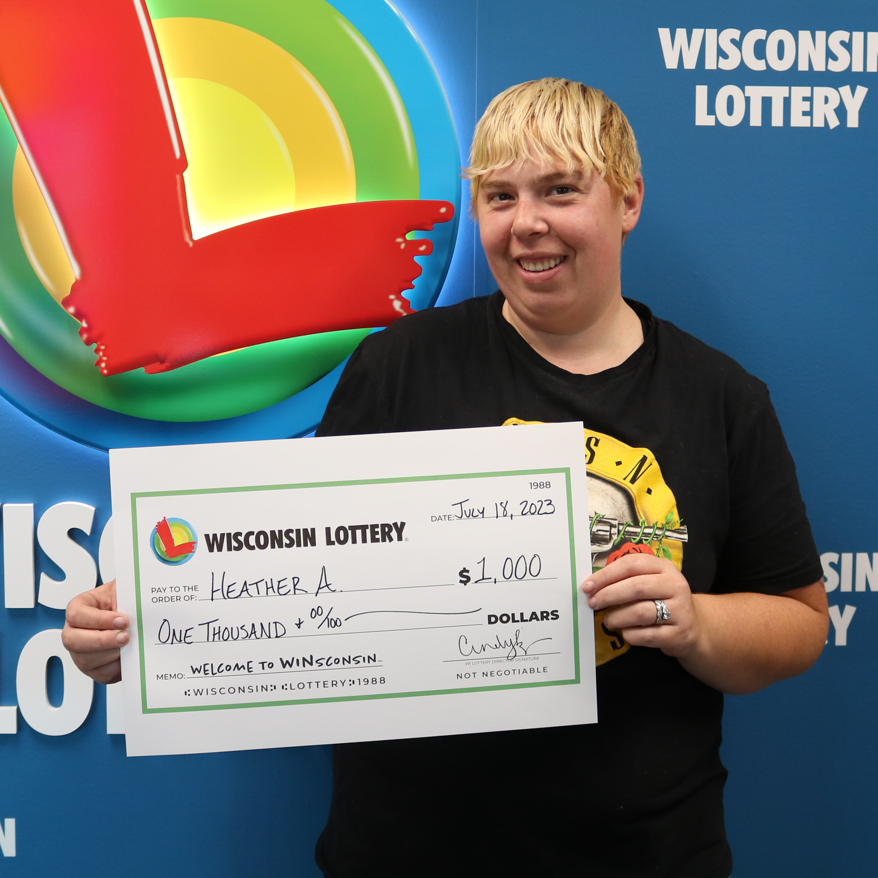 GREEN & GOLD Winner - HEATHER A