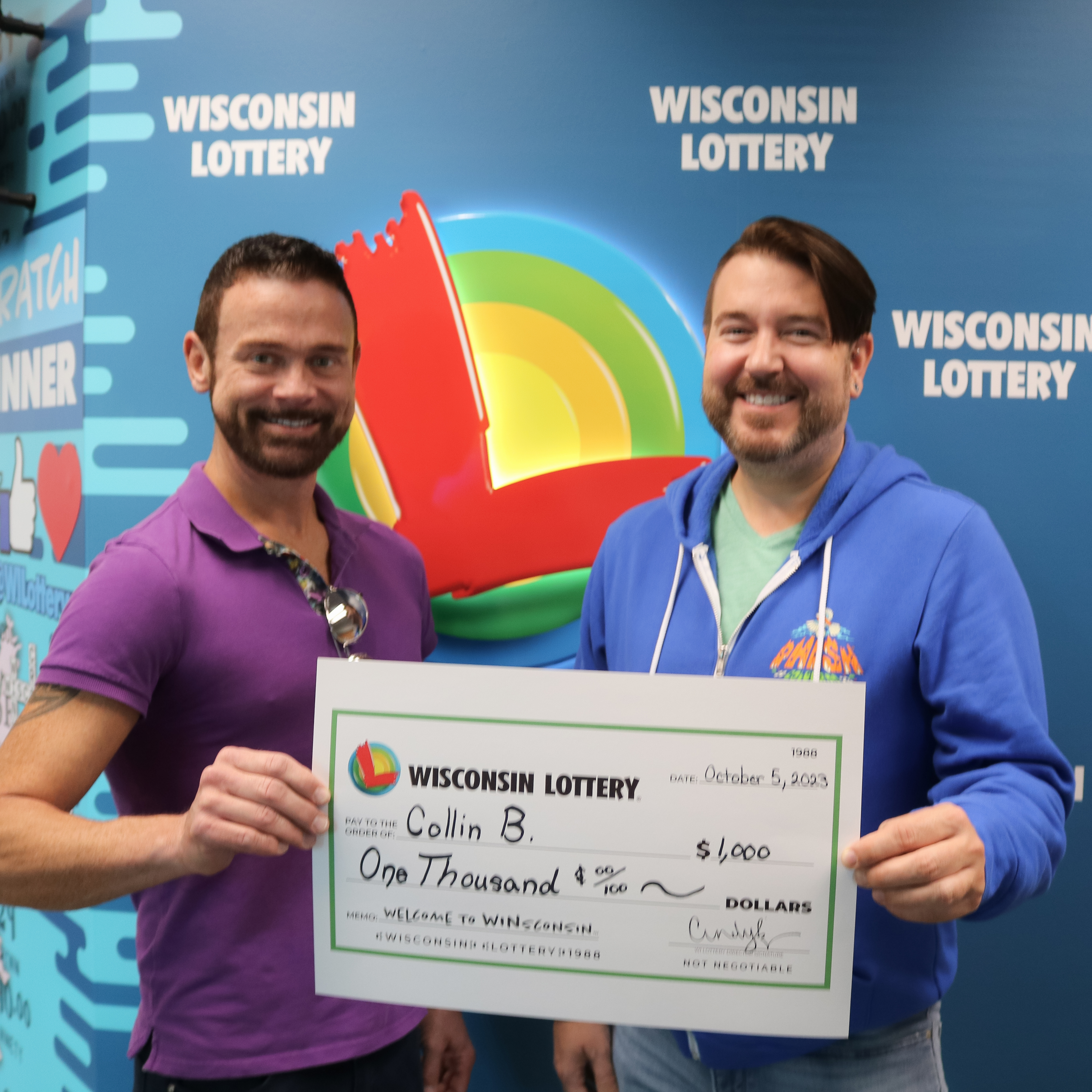 $1,000 DREAMIN&#039; Winner - COLLIN B