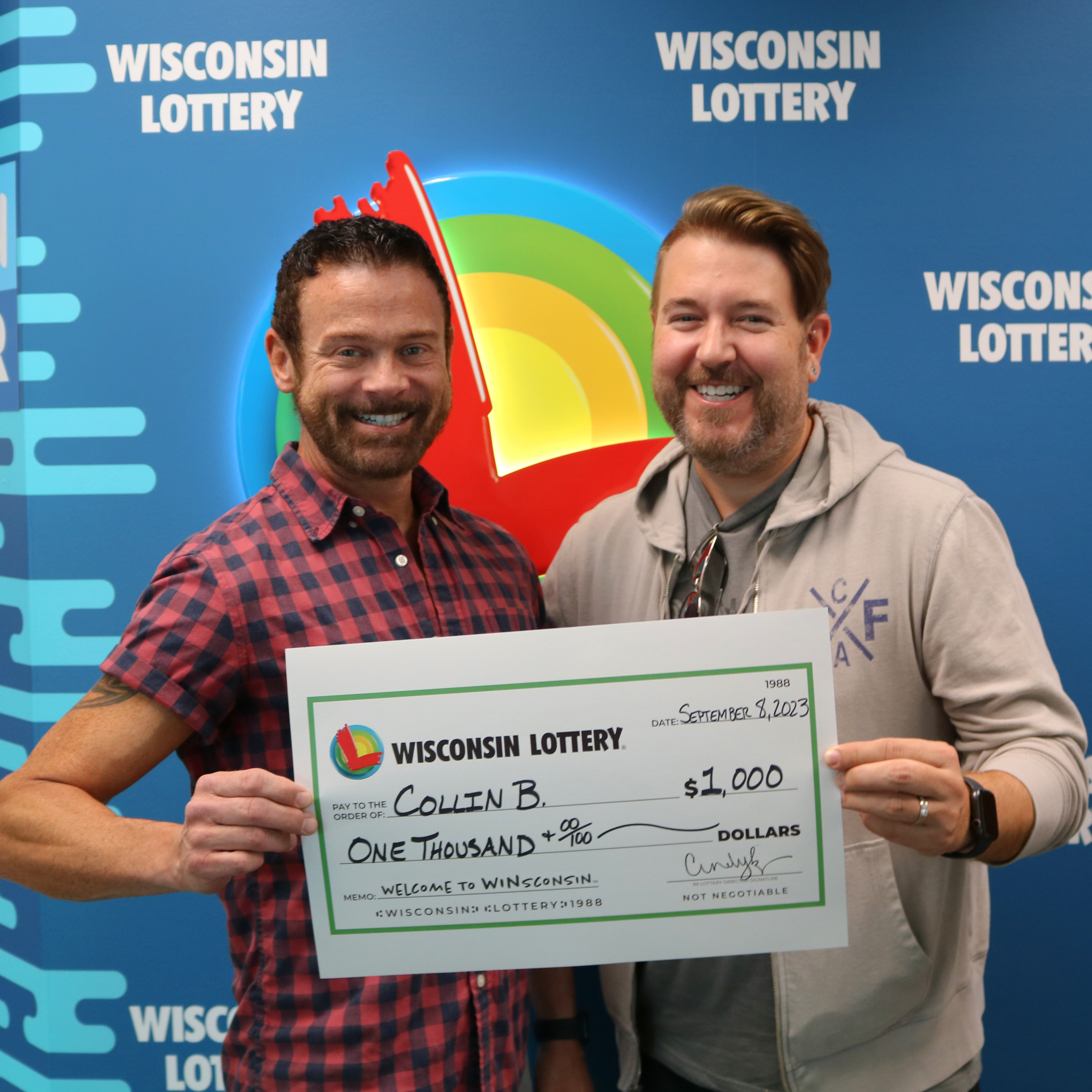 $1,000 DREAMIN' Winner - COLLIN B