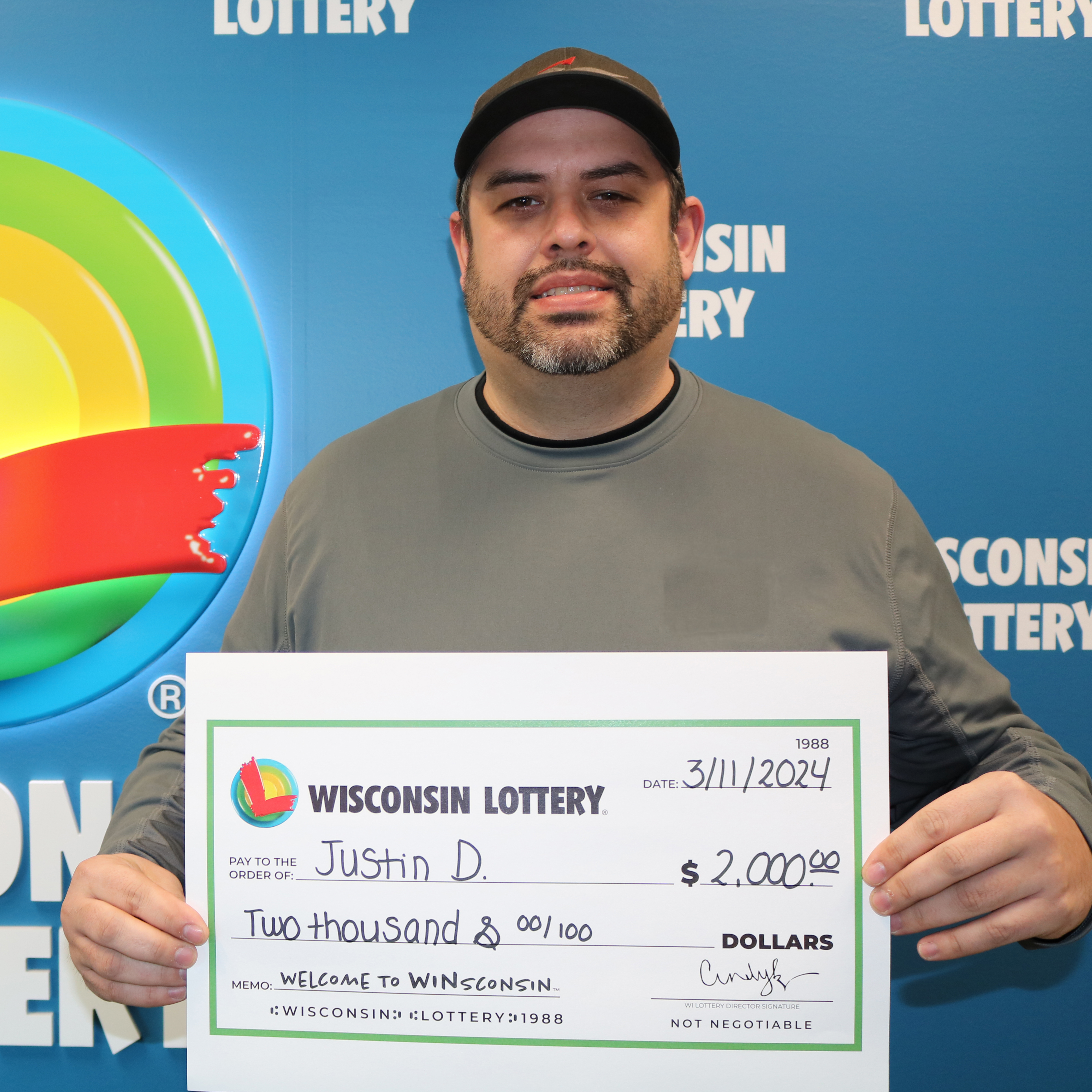 LUCKY $200,000 Winner - JUSTIN D