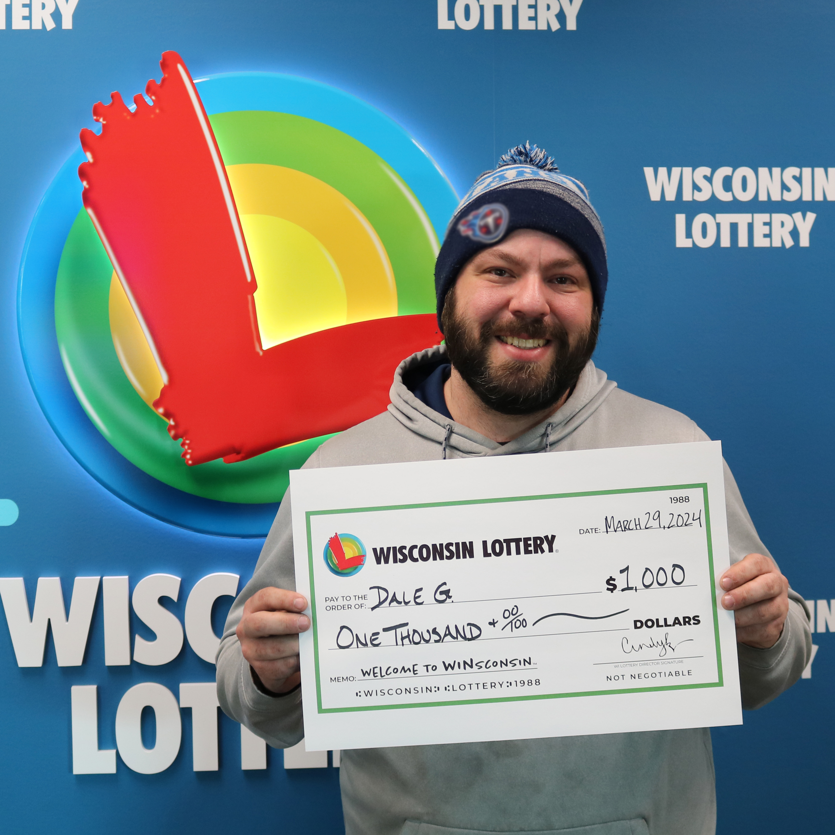 $1,000 FRENZY Winner - DALE G