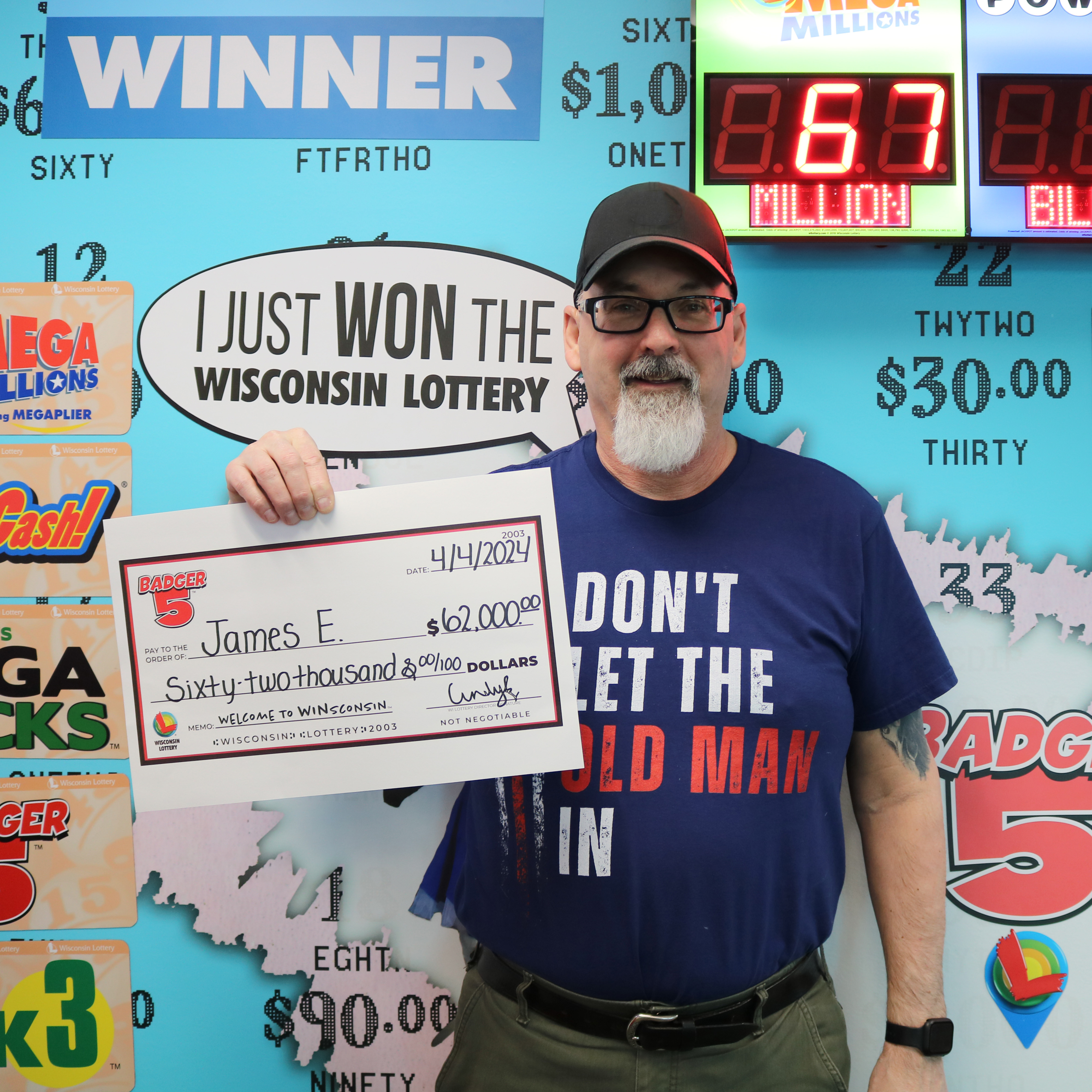 BADGER 5 Winner - JAMES E