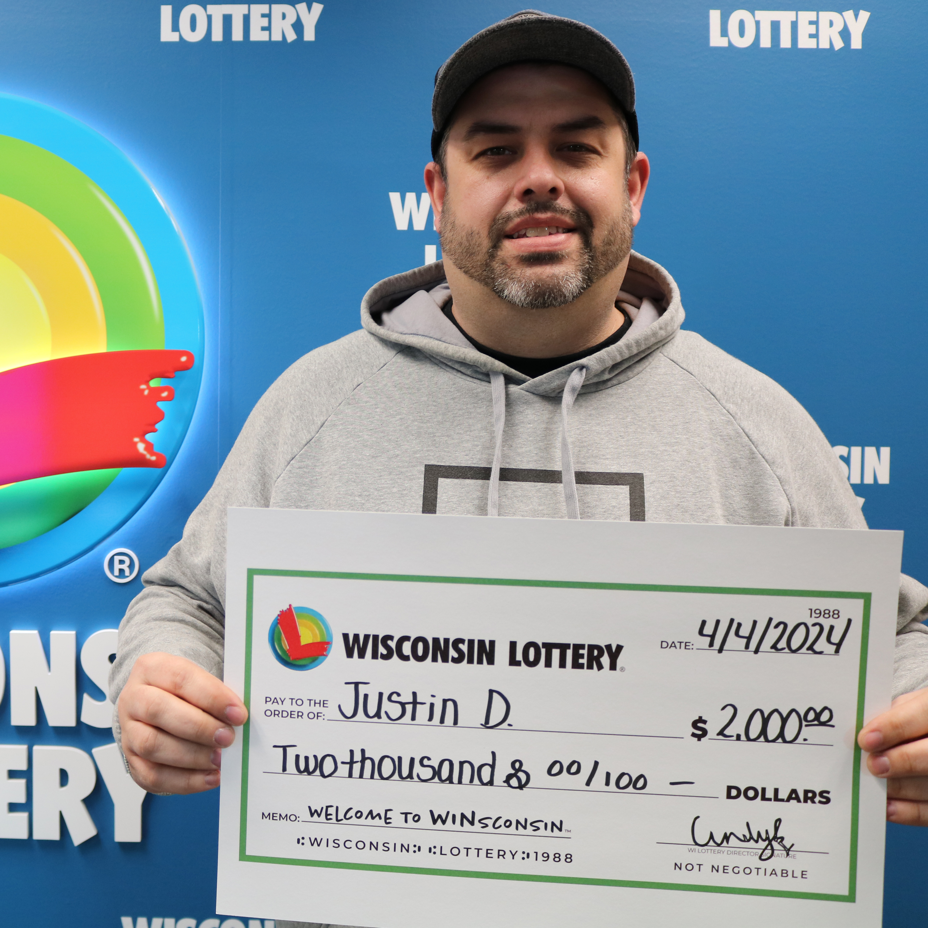 LUCKY $200,000 Winner - JUSTIN D