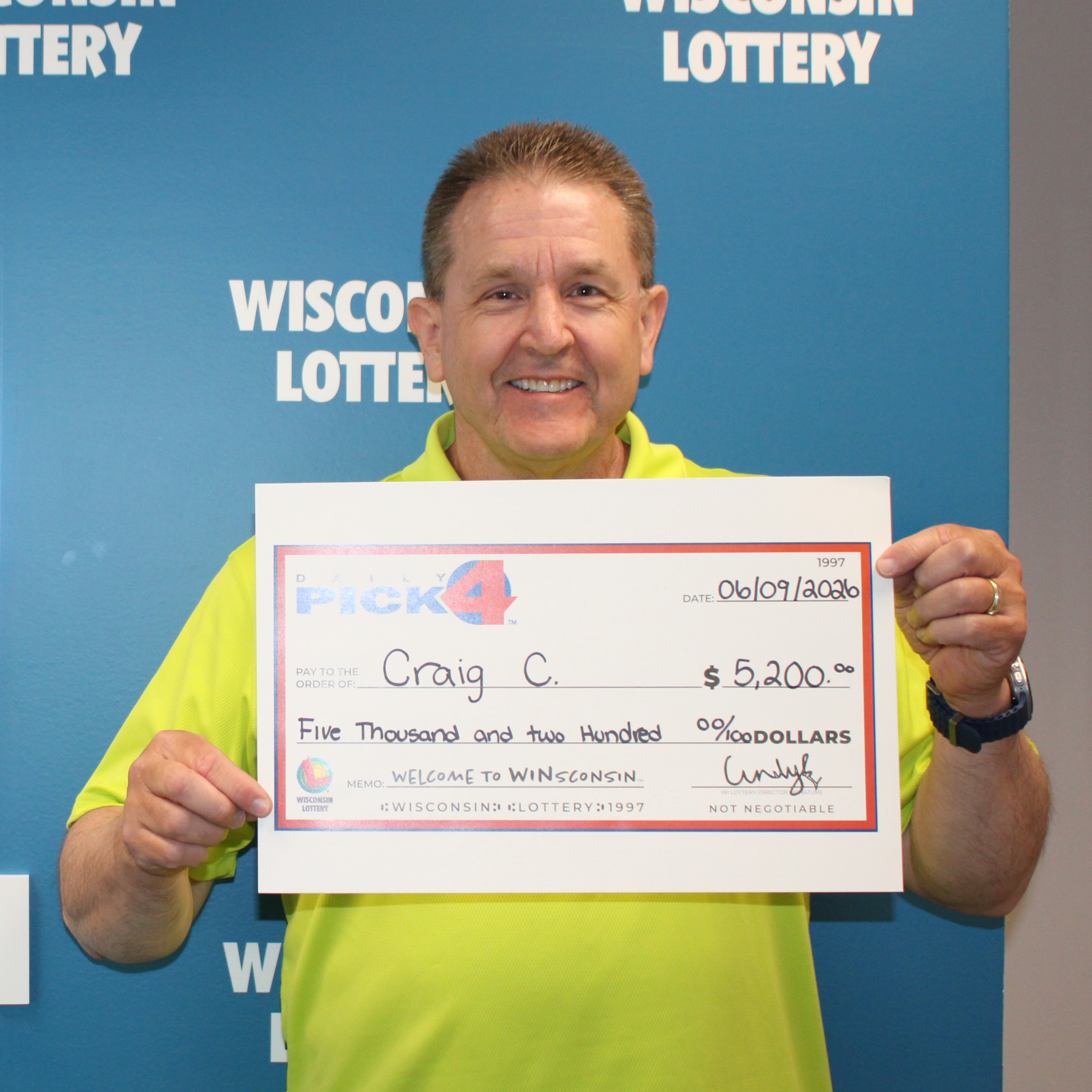 PICK 4 Winner - CRAIG C