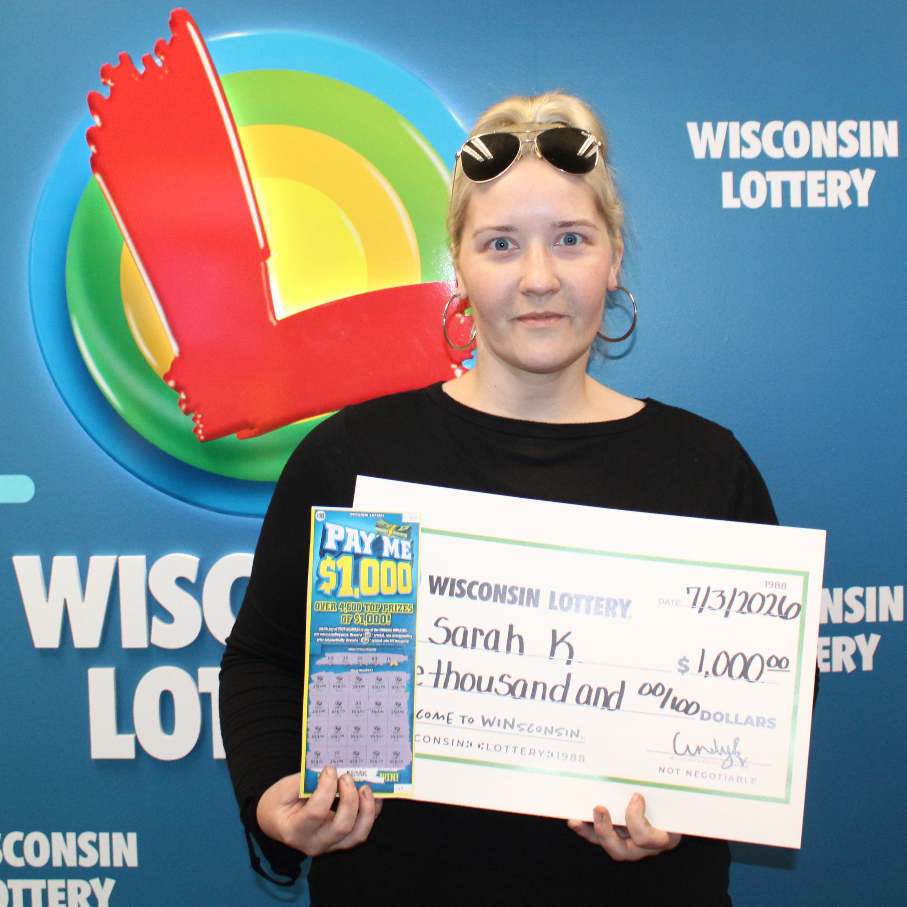 PAY ME $1,000 Winner - SARAH K