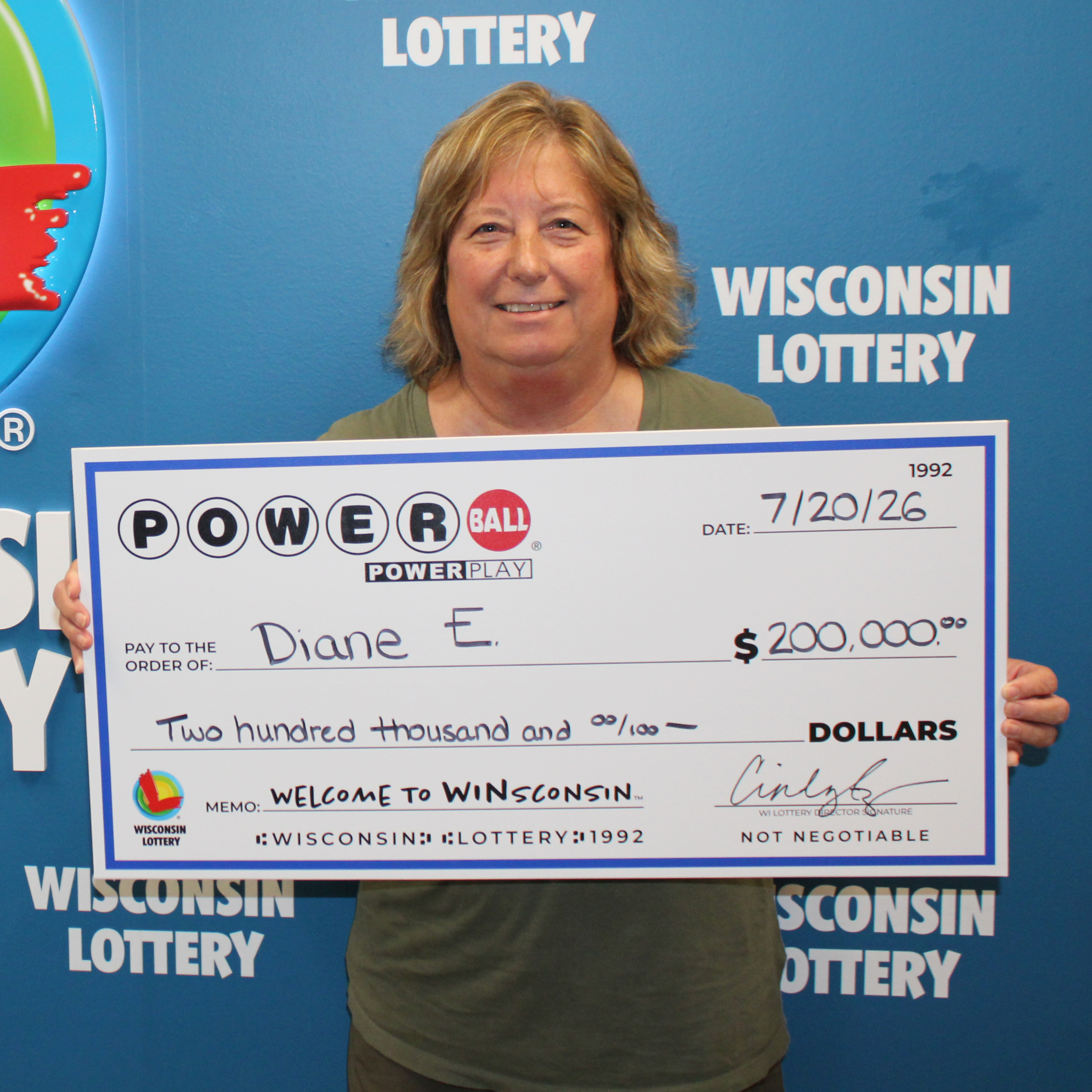 POWERBALL Winner - DIANE E