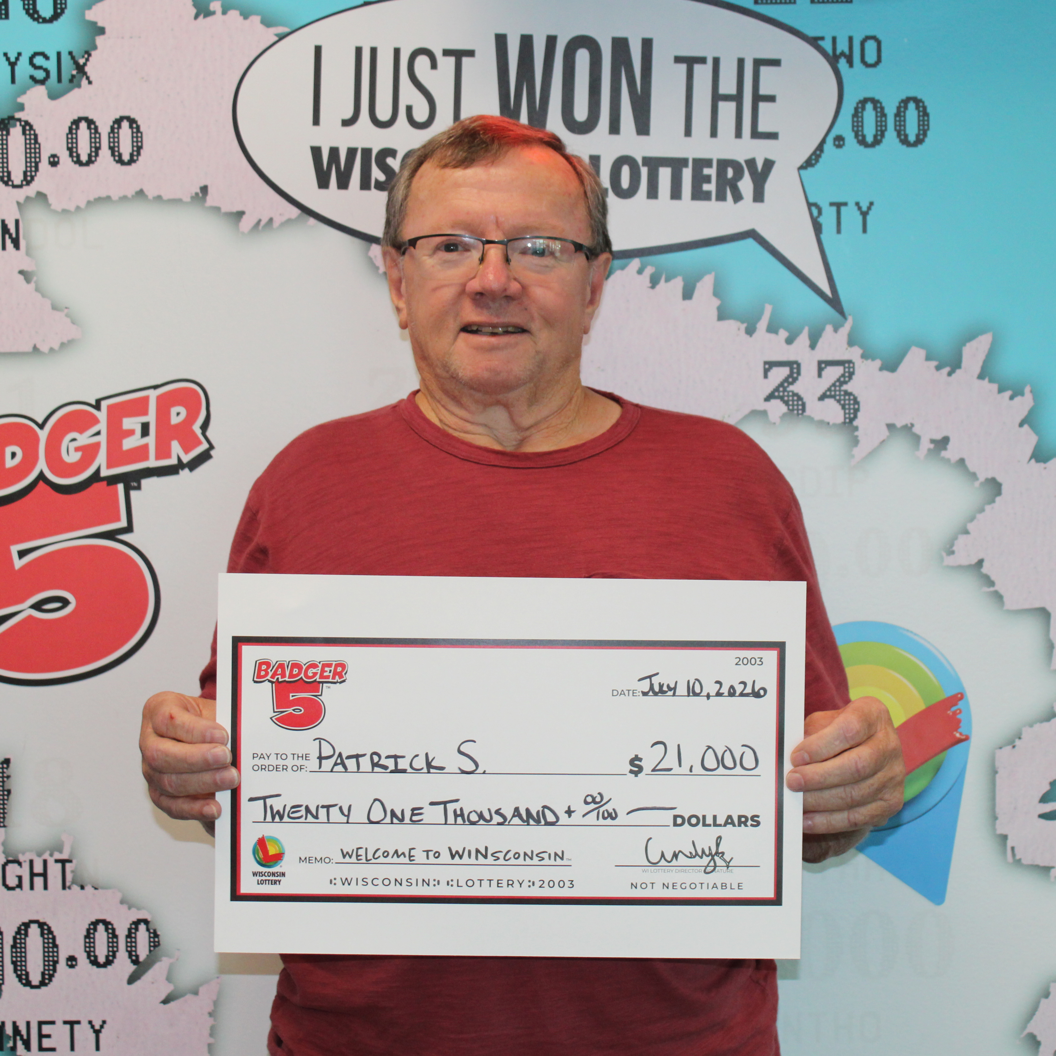 BADGER 5 Winner - PATRICK S