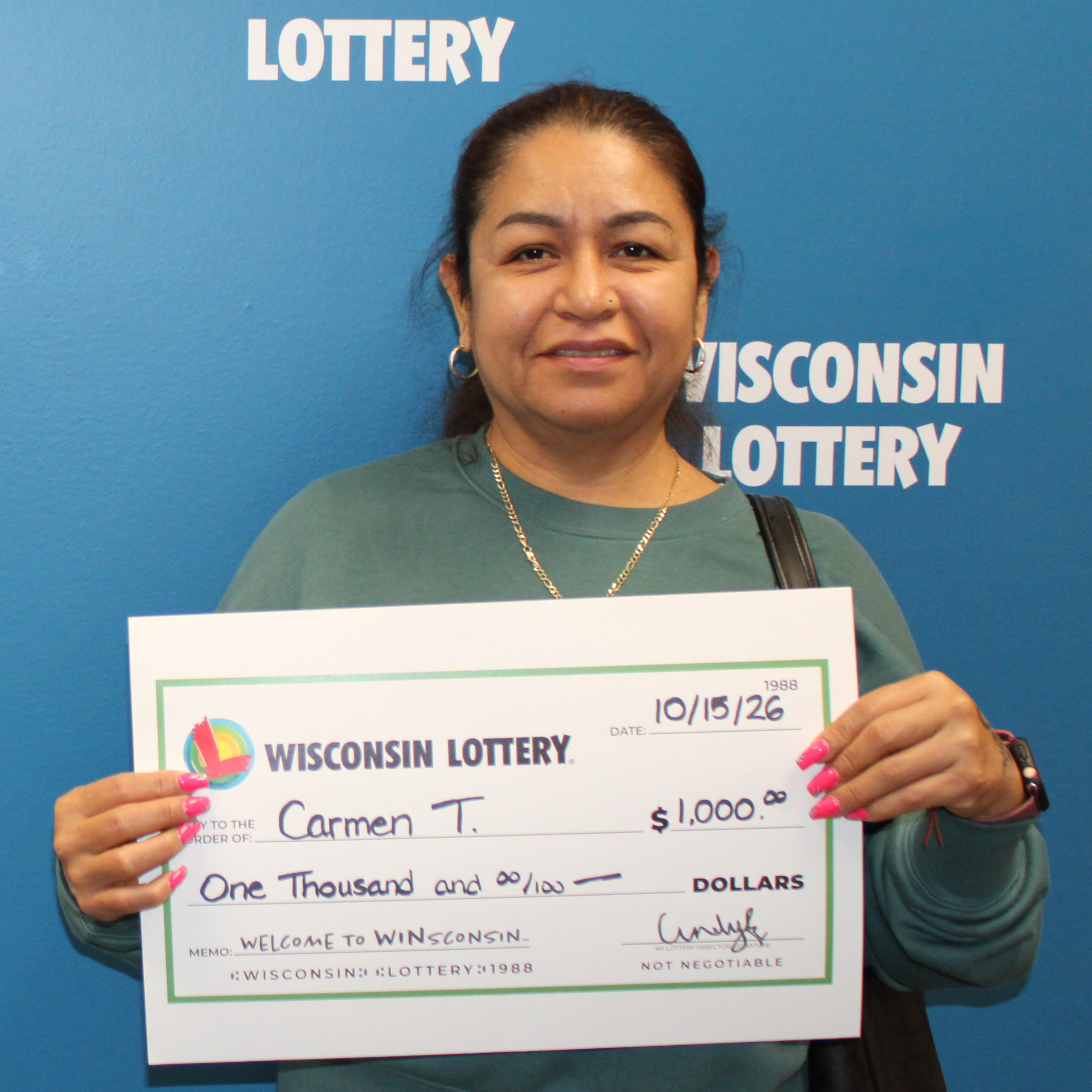 PAY ME $1,000 Winner - CARMEN T