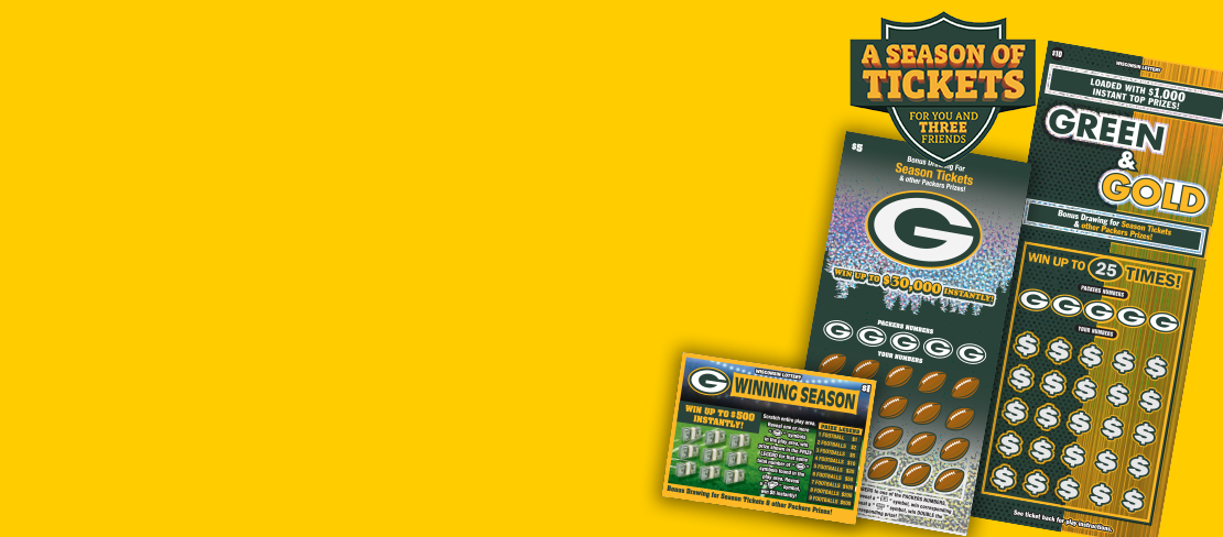 Wisconsin lottery, Green Bay Packers Scratch Tickets Bonus