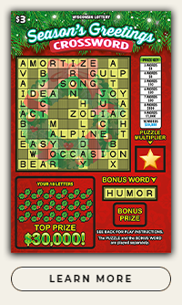 Season's Greetings Crossword Scratch Game
