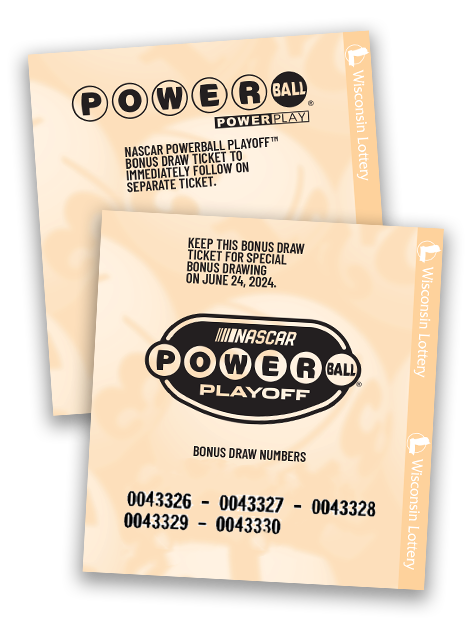 NASCAR Powerball bonus drawing tickets