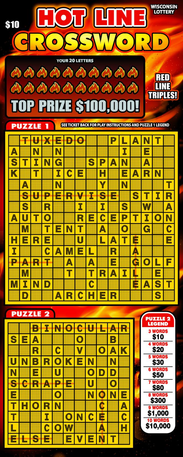 HOT LINE CROSSWORD (2168) Image of HOT LINE CROSSWORD (2168)