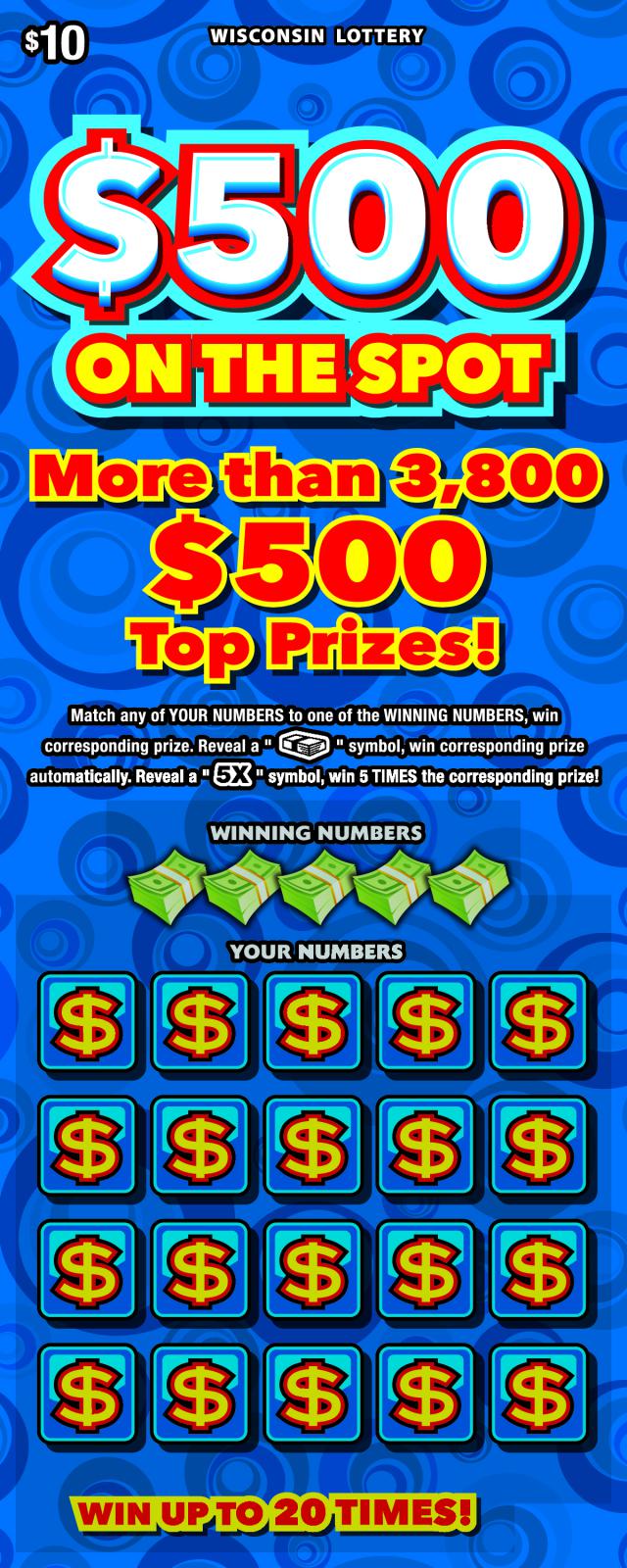 $500 ON THE SPOT (2191) Image of $500 ON THE SPOT (2191)
