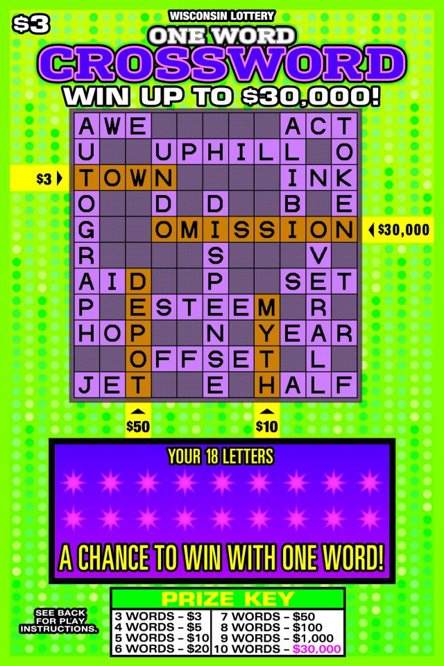 ONE WORD CROSSWORD (2192) Image of ONE WORD CROSSWORD (2192)