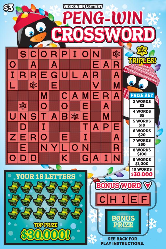 Peng-Win Crossword wi-lottery-2205-scratch-game-Peng-Win-Crossword