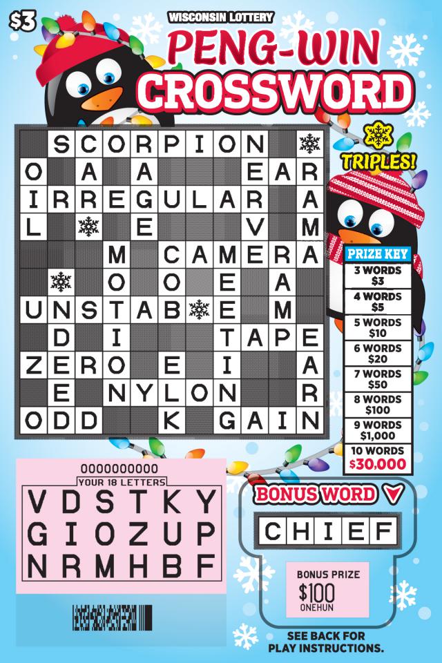 Peng-Win Crossword Scratched wi-lottery-2205-scratch-game-Peng-Win-Crossword-Scratched
