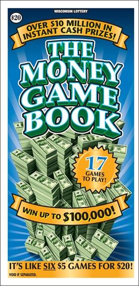 The Money Game Book instant scratch ticket from Wisconsin Lottery - unscratched The Money Game Book instant scratch ticket from Wisconsin Lottery - unscratched