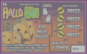 Holiday Series Stocking Stuffer instant scratch ticket from Wisconsin Lottery - unscratched Holiday Series Stocking Stuffer instant scratch ticket from Wisconsin Lottery - unscratched