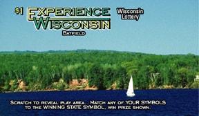 Experience Wisconsin Bayfield instant scratch ticket from Wisconsin Lottery - unscratched Experience Wisconsin Bayfield instant scratch ticket from Wisconsin Lottery - unscratched