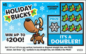 Deer Series instant scratch ticket from Wisconsin Lottery - unscratched