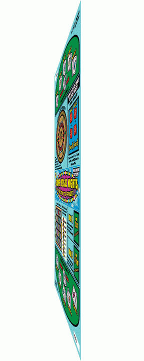 Super Vegas Nights instant scratch game Super Vegas Nights instant scratch ticket from Wisconsin Lottery - unscratched