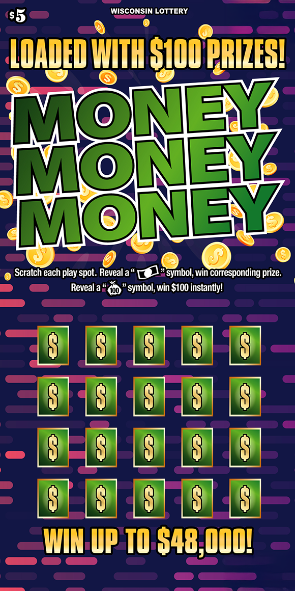 Money Money Money WI Scratch Game Wisconsin Scratch Game, Money Money Money.