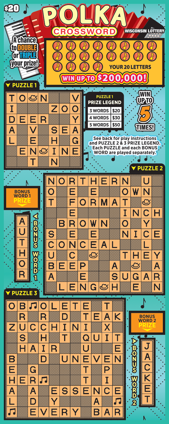 Image of POLKA CROSSWORD (2701)