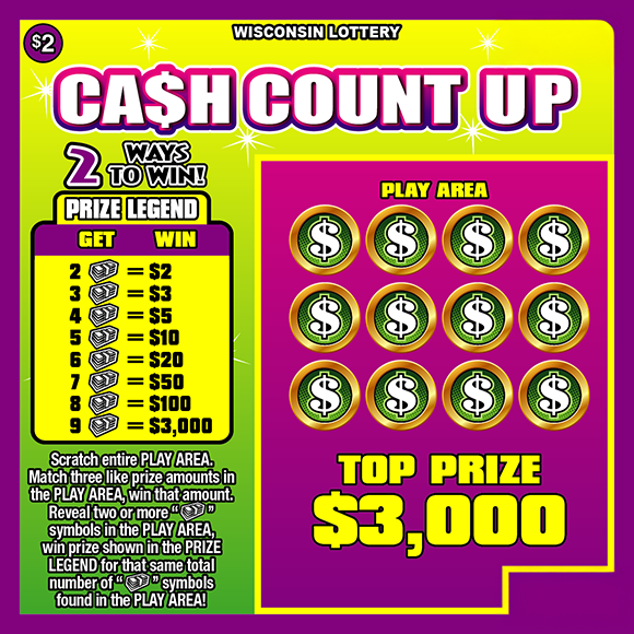 Wisconsin Scratch Game, Cash Count Up.