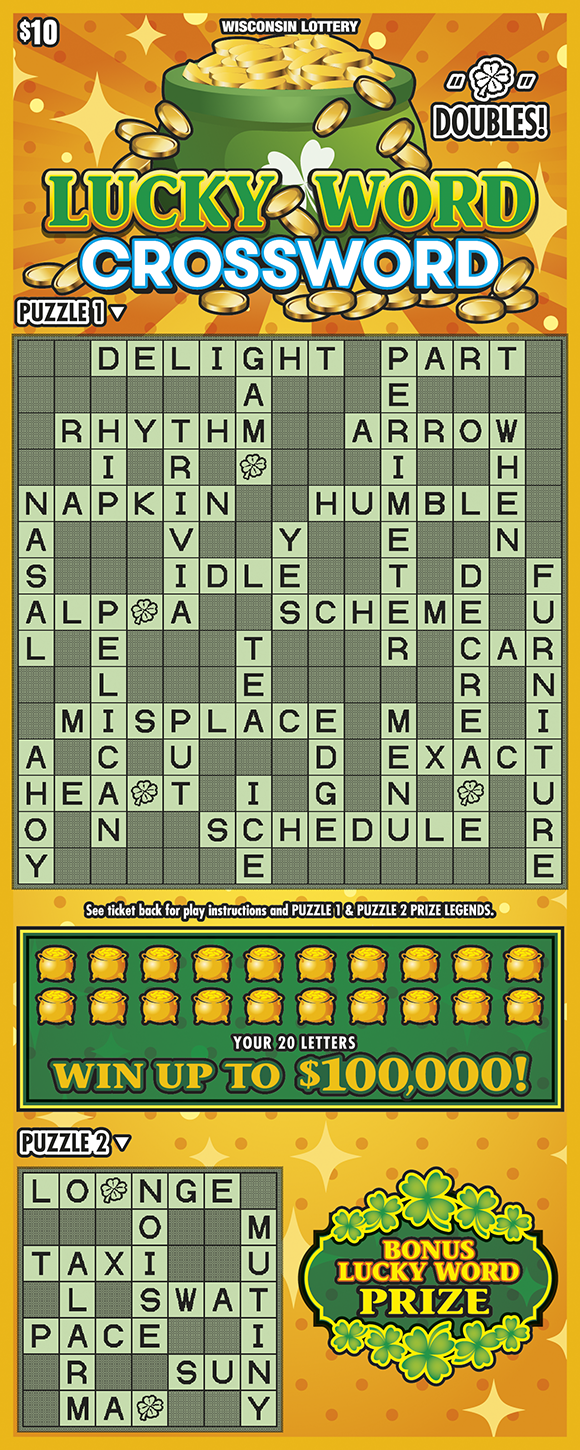 LUCKY WORD CROSSWORD image