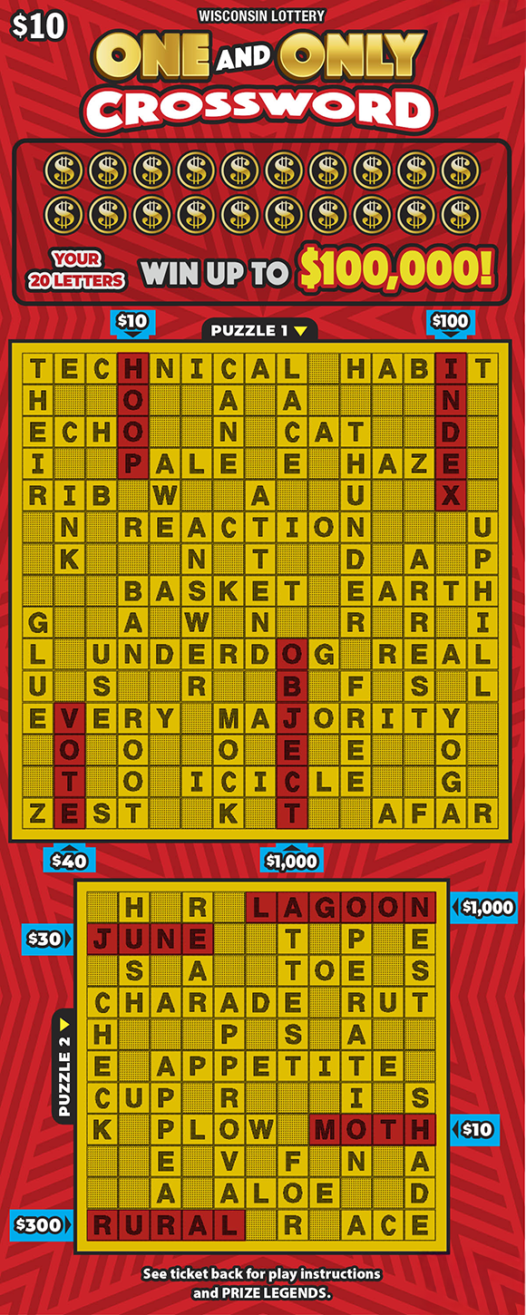 Image of ONE AND ONLY CROSSWORD (2747)