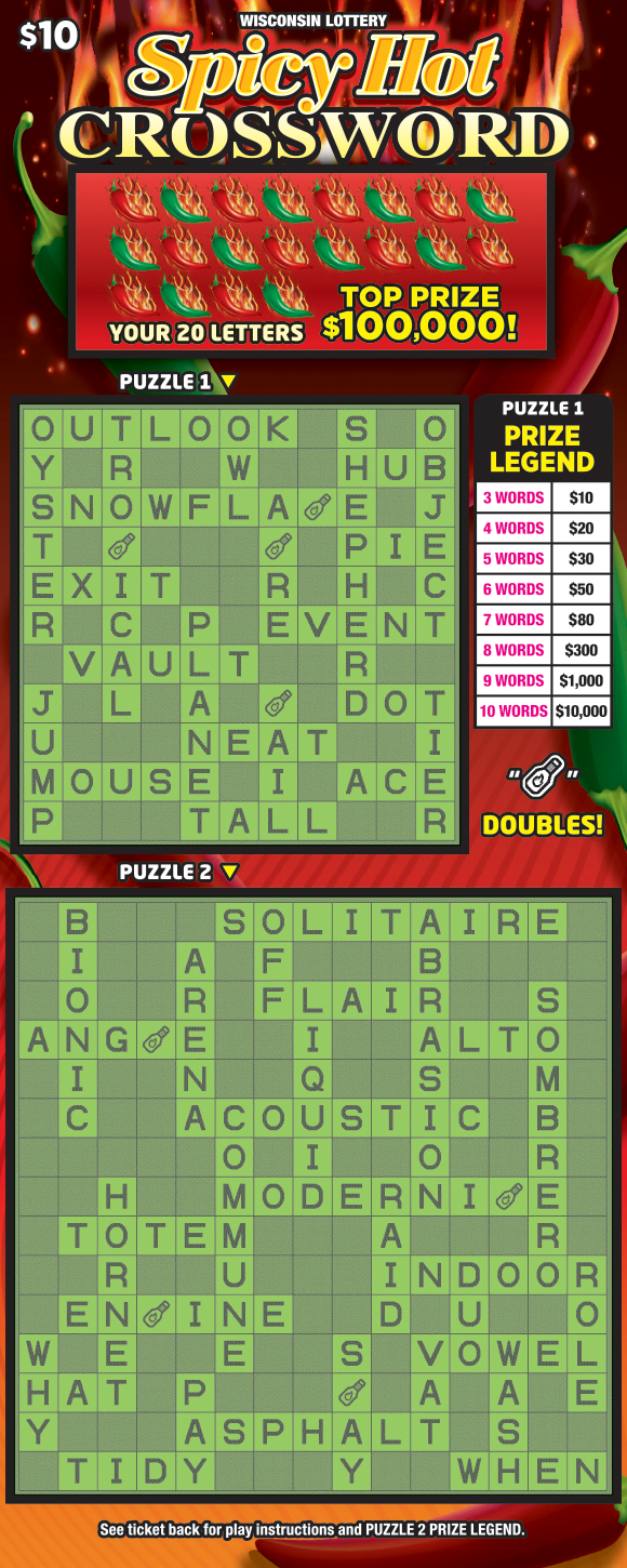 Image of SPICY HOT CROSSWORD (2759)