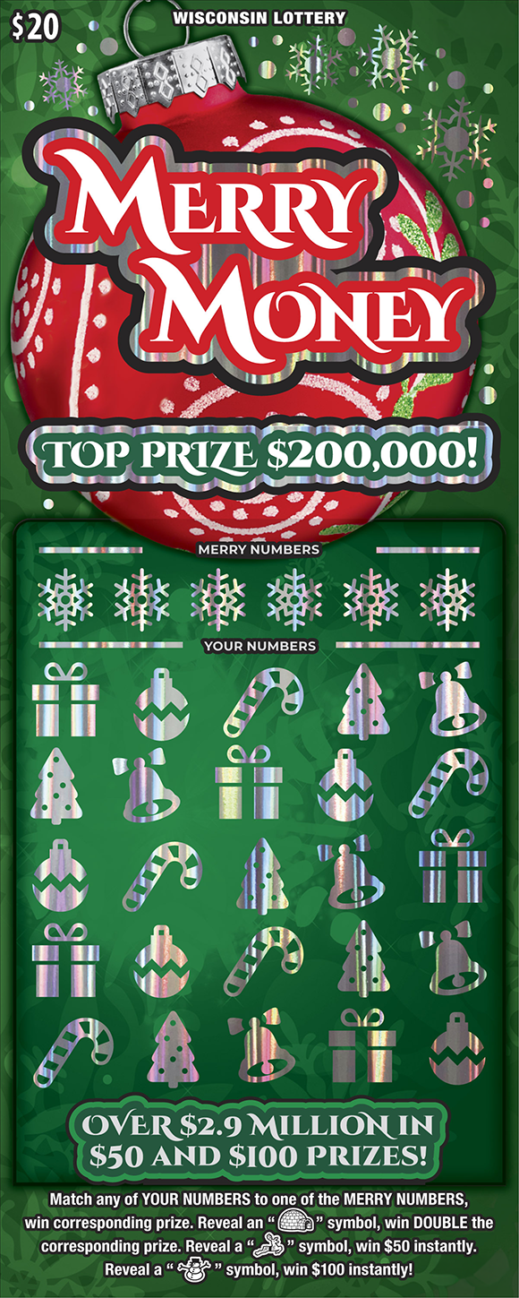 Wisconsin Scratch Game, Merry Money.