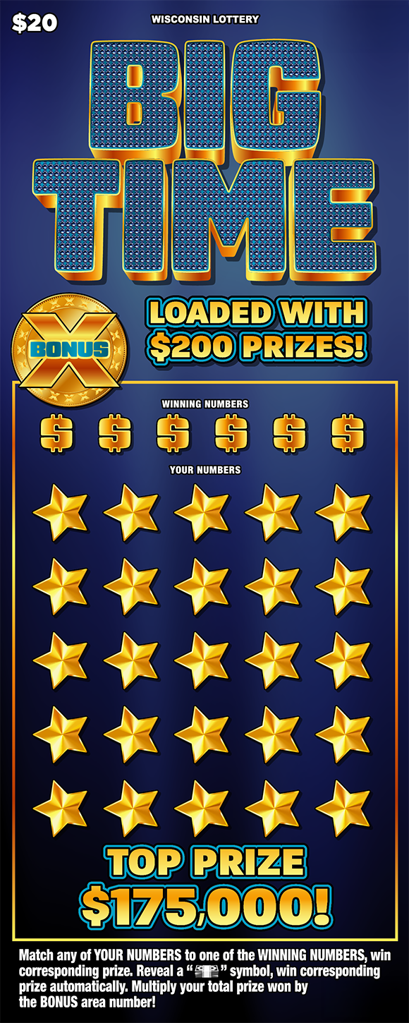 BIG TIME scratch-off ticket