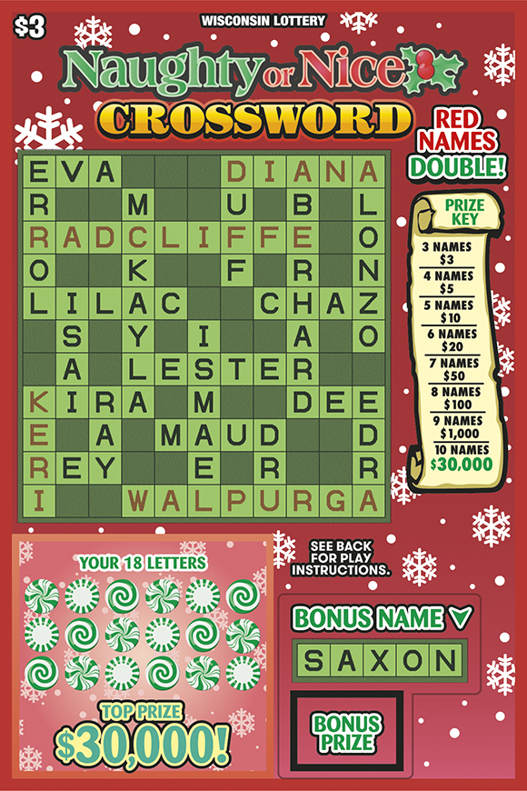 Image of NAUGHTY OR NICE CROSSWORD (2802)