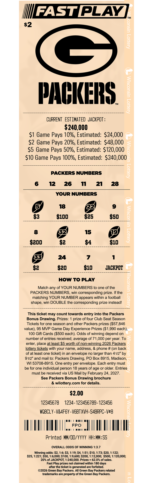 Fast Play Packers